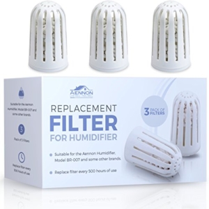 3 Ersatzfilter für Aennon Cool Mist Ultrasonic Luftbefeuchter – Auch für einige andere Marken einsetzbar (3er Packung Luftbefeuchter Filter) -